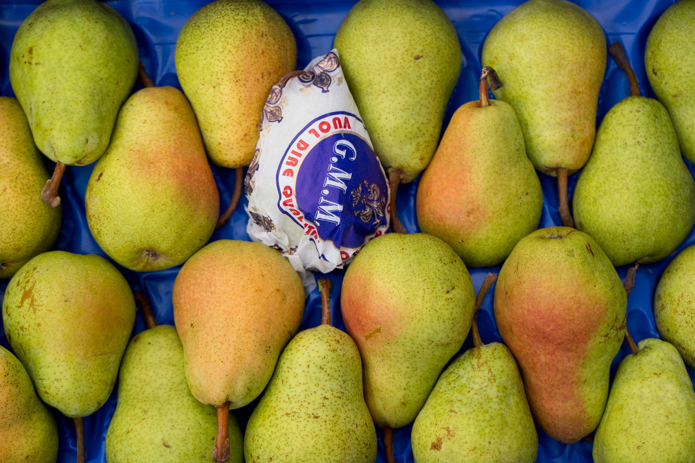 Illuminati frutta fresca da frutteto alla tavola, Foiano della Chiana (AR)